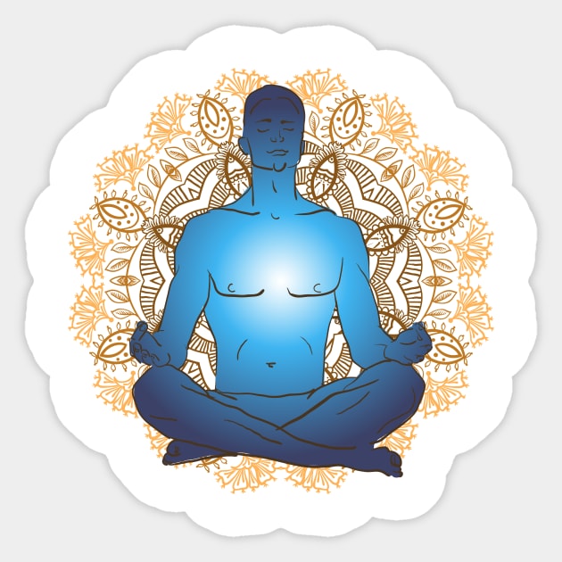 Yoga #12 Sticker by Olga Berlet